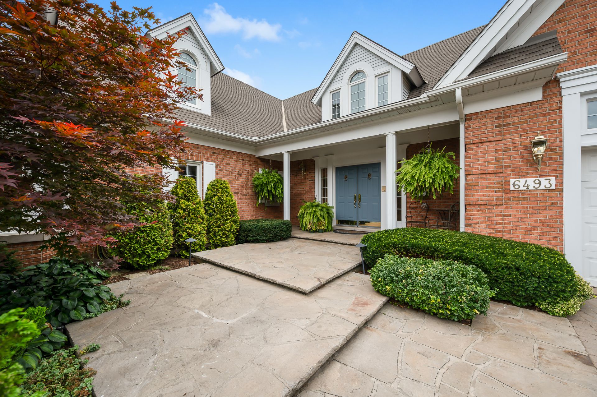 Covered entrance portico